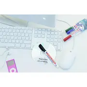 Marker permanent Edding 8400, pentru CD/DVD/BD, corp plastic, varf rotund, 0.75 mm, rosu BPTCED84002