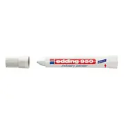 Marker permanent Edding 950 Industrial, corp plastic, varf rotund, 10mm, alb BPTCED950049