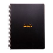 MeetingBook cu spira A4+ Rhodiactive, 80 file, negru BPTCCF1199404
