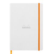 Notebook A5 Rhodiarama, 80 file, ivory, dictando, alb BPTCCF1173862
