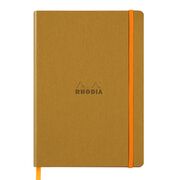Notebook A5 Rhodiarama, 80 file, ivory, dictando, auriu BPTCCF1173824
