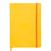 Notebook A5 Rhodiarama, 80 file, ivory, dictando, galben BPTCCF1174166