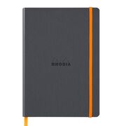 Notebook A5 Rhodiarama, 80 file, ivory, dictando, gri BPTCCF1173855