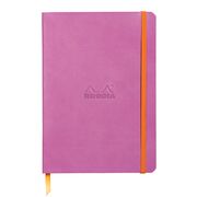 Notebook A5 Rhodiarama, 80 file, ivory, dictando, lila BPTCCF1174111