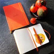 Notebook A5 Rhodiarama, 80 file, ivory, dictando, tangerine BPTCCF1174142