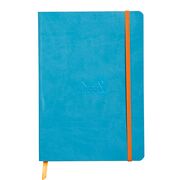 Notebook A5 Rhodiarama, 80 file, ivory, dictando, turcoaz BPTCCF1174074