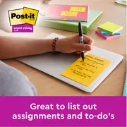 Notite adezive Post-it&reg; 660N, Neon, liniate, 101 x 152 mm, 100 file/bucata, 100% PEFC BPTC3M11051