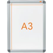 Rama pentru perete NOBO, aluminiu, cu clip, A3, gri BPTCSL902213