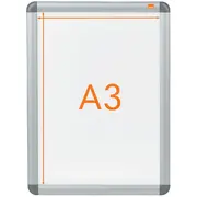 Rama pentru perete NOBO, aluminiu, cu clip, A3, gri BPTCSL902213