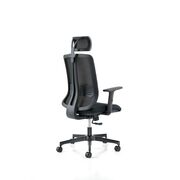 Scaun Vertigo, cu tetiera, stofa, negru BPTCPL800133