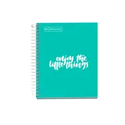 Caiet cu spira Miquelrius Messages, A6, matematica, 100 file, turcoaz BPTCMQ046116