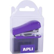 Capsator de buzunar Apli, 20 coli, 2000 capse x nr 10, mov BPTCAL014945