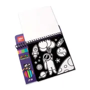 Carte de colorat cu contur catifelat Apli, 5 markere BPTCAL018508