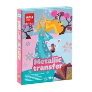 Joc creativ cu atocolante metalizate, APLI, tema Printese BPTCAL015267