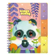 Notes cu separatoare si spira Bangoberry Pally Panda, 200 pagini BPTCGR128701