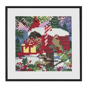 Pictura diamant, design Craciun, 20x20 cm BPTCJK102580