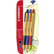Pix cu mecanism Stabilo Pointball, 0.5 mm, 3 bucati/blister BPTCSW43720B