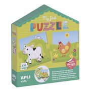 Puzzle creativ XXL, APLI, tema Animale, 5 piese BPTCAL017656