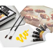 Set 16 piese Creative Craft, culori acuarela in cutie de metal BPTCJK000500