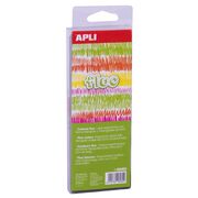 Set 6 creioane colorate Apli Jumbo Fluo BPTCAL018060