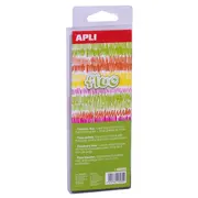 Set 6 creioane colorate Apli Jumbo Fluo BPTCAL018060