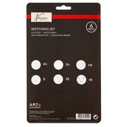Set 6 creioane grafit Creative Craft, cutie metalica BPTCJK391512