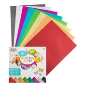 Set 8 coli carton glitter Creative Craft, 170g, diverse culori BPTCJK000018