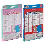 Set coloriaj cu perforator Creative Craft, 12 fise pentru colorat BPTCJK100053