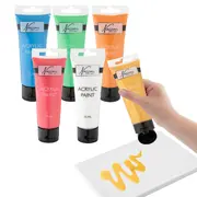 Set culori metalice acrilice Creative Craft, 6 culori, 75 ml BPTCJK000757