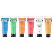 Set culori metalice acrilice Creative Craft, 6 culori, 75 ml BPTCJK000757
