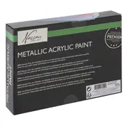 Set culori metalice acrilice Creative Craft, 6 culori, 75 ml BPTCJK000757