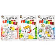 Set pictura acuarele Creative Craft pentru copii, file pretiparite si pensula BPTCJK150103