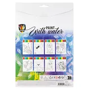 Set pictura acuarele Creative Craft pentru copii, file pretiparite si pensula BPTCJK150103