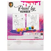 Set pictura pe numere Creative Craft, A4, 6 culori, 2 planse, 1 pensula BPTCJK150057