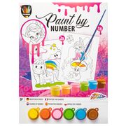 Set pictura pe numere Creative Craft, A4, 6 culori, 2 planse, 1 pensula BPTCJK150057