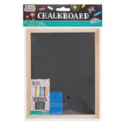Tablita neagra Creative Craft, 20x16 cm, 4 crete si burete BPTCJK100052
