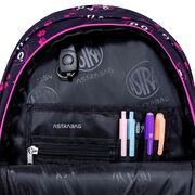 Ghiozdan Astra AB300, 3 compartimente, 42x30x19 cm, negru BPTCAZ024091