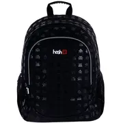 Ghiozdan Astra Hash AB350, 3 compartimente, 39x28x15 cm, negru BPTCAZ023108