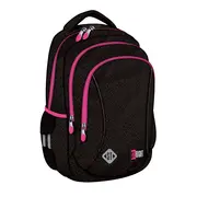 Ghiozdan BP26 ST Right Black Glitter 3 compartimente, 39x27x17 cm BPTCMJ265857