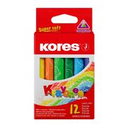 Creioane cerate Jumbo Kores, 12 bucati/set BPTCKS033141