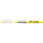 Evidentiator Bic Brite Liner Grip, galben, 12 bucati/set BPTCCT8073