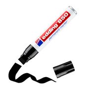 Marker permanent Edding 850, corp metalic, varf 5-15 mm, negru BPTCED850001