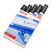Marker permanent Edding 850, corp metalic, varf 5-15 mm, negru BPTCED850001
