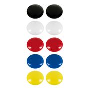 Set 10 magneti Westcott, d25 mm, diverse culori, sustin 4/6 coli, 80g BPTCWS108140