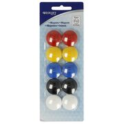 Set 10 magneti Westcott, d25 mm, diverse culori, sustin 4/6 coli, 80g BPTCWS108140