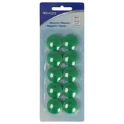Set 10 magneti Westcott, d25 mm, verde, sustin 4/6 coli, 80g BPTCWS108130