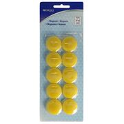 Set 10 magneti Westcott, d30 mm, galben, sustin 6/8 coli, 80g BPTCWS108190