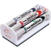 Set Maxiflo pentru tabla, format din 4 markere asortate + burete magnetic BPTCPE106114