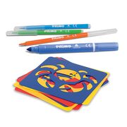 Set markere Morocolor Primo, 36 permanente si 36 lavabile BPTCMC062375
