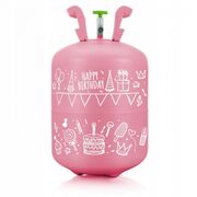 Cilindru cu heliu 0.20 m3 cu 30 de baloane si 40m panglica ricokids 799001 - roz edeedi799001